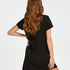 Short-Sleeved Maternity Nightshirt, Black