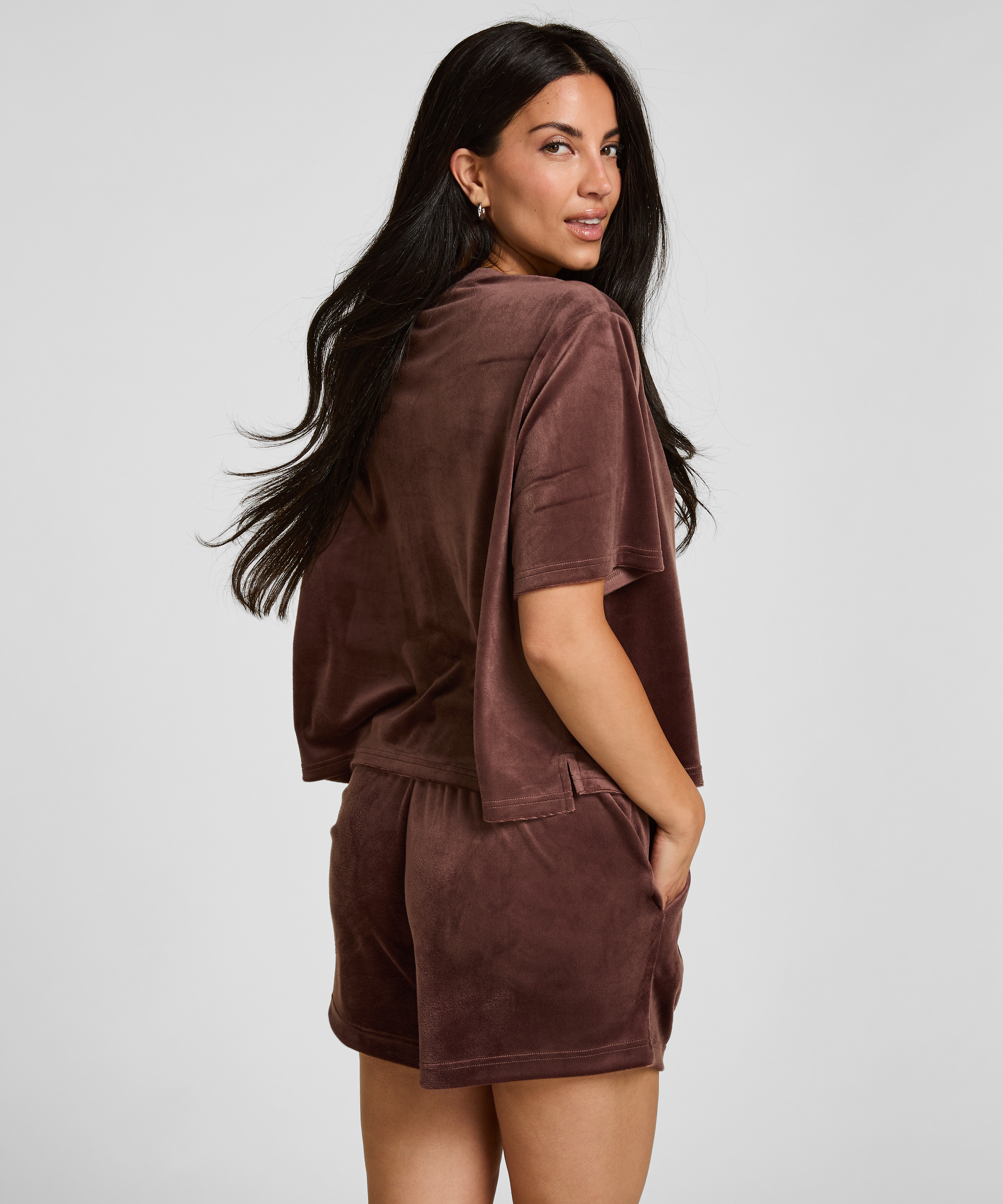 Velvet Pocket shorts, Green, main