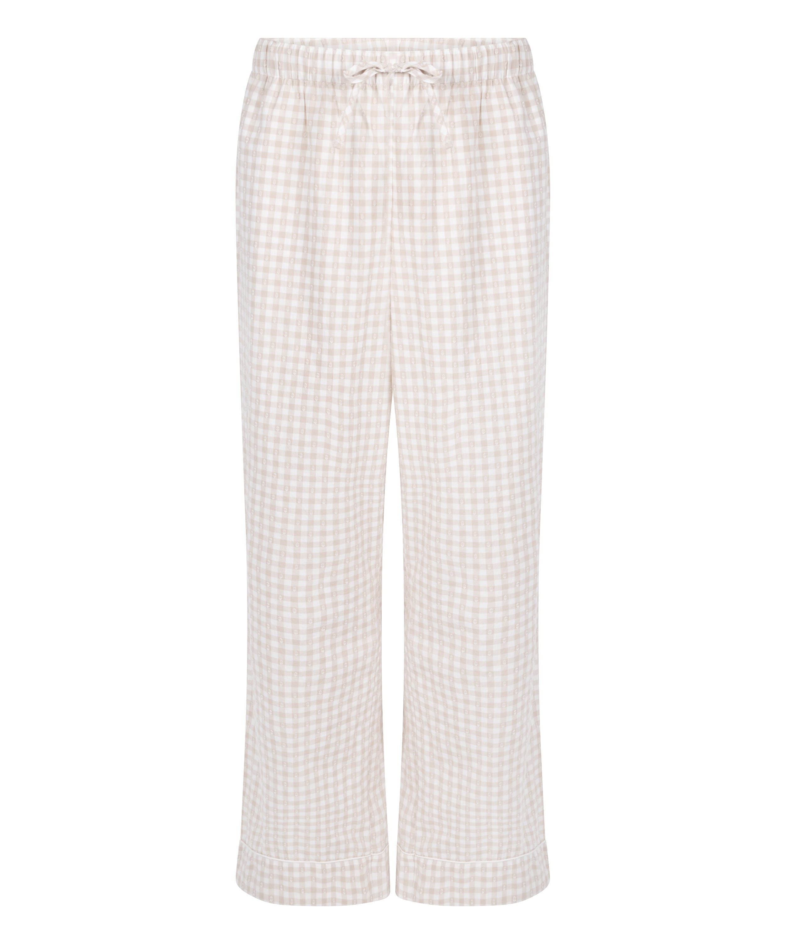 Dobby Pyjama Pant Woven Cotton, Beige