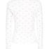 Pointelle Pyjama Top, White
