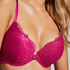 Marine Padded Push-Up Underwired Bra, Pink