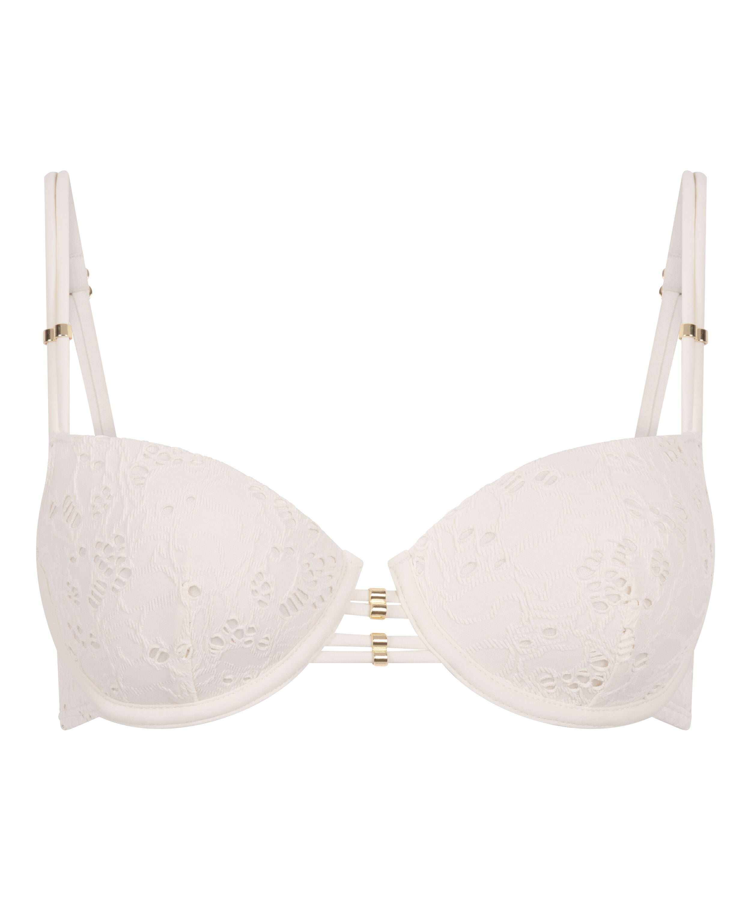 Crochet Bikini Top, White
