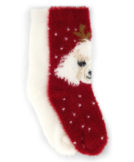 2 pairs of socks Cosy, Red
