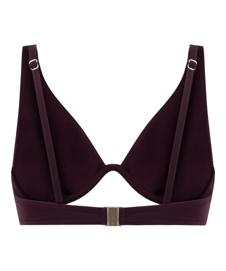 Neoprene Bikini Top, Purple
