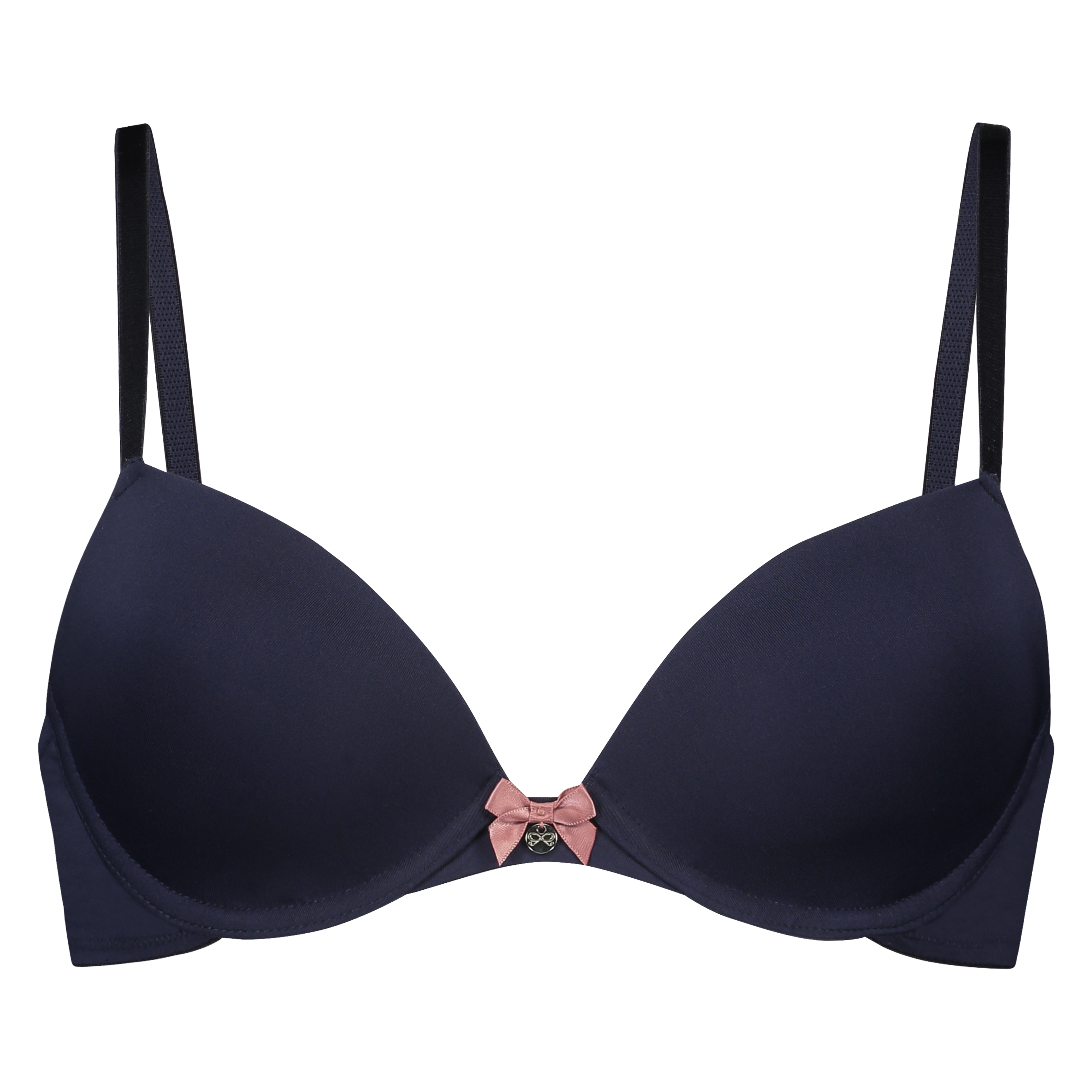 Plunge Padded Underwired Bra, Blue, main