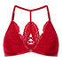 Whitney Triangle Bralette, Red