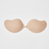 Low-cut bra, Beige