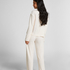 Jersey Long-Sleeved Pyjama Top, White