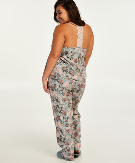 woven tapered Pyjama Pants, Gray