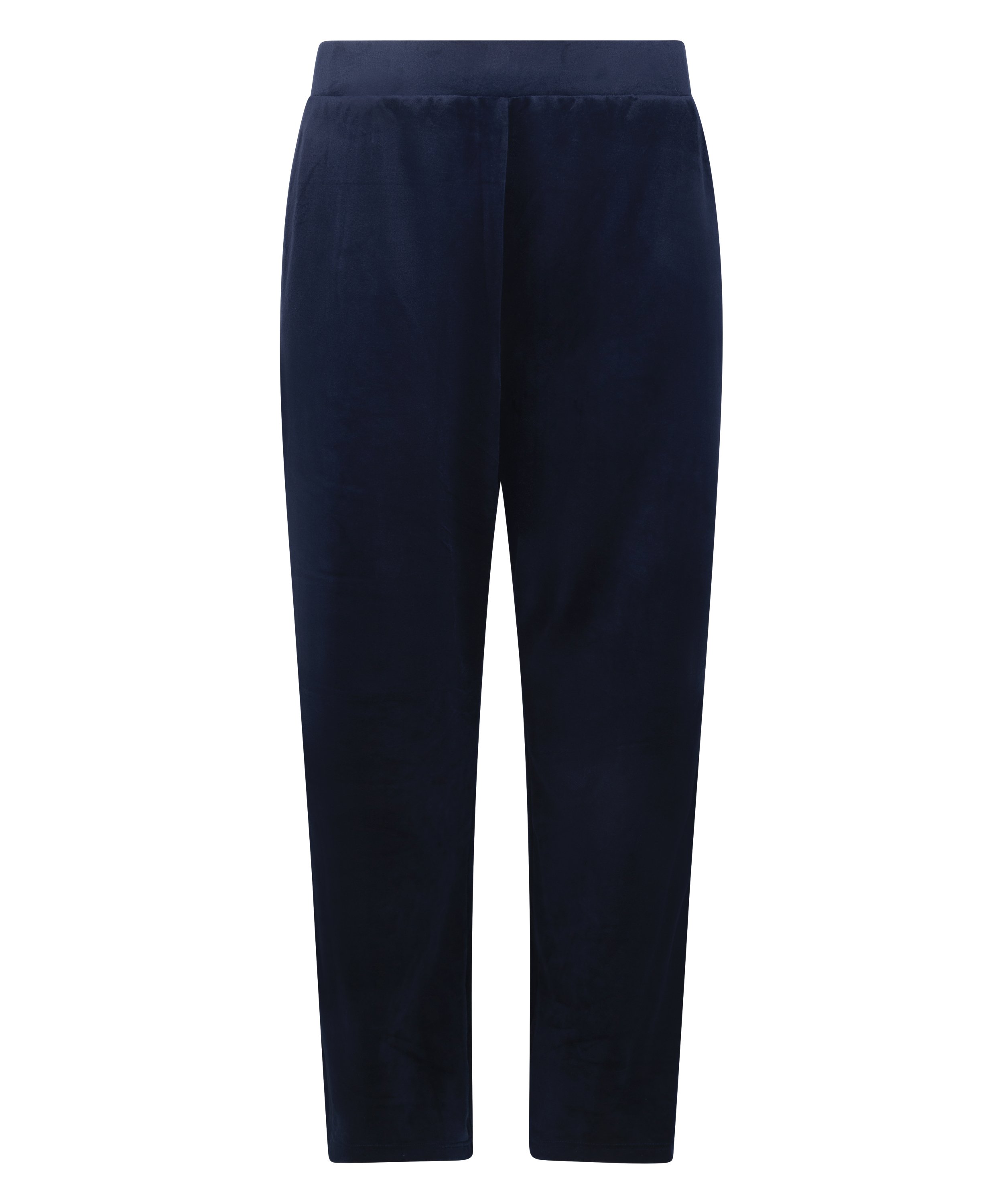 Velours Pyjama Pants, Blue, main
