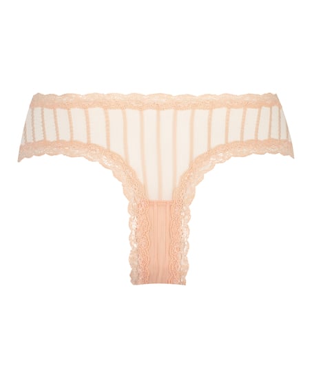 V-shaped Brazilian knickers mesh, Orange