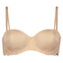 Angie Padded Strapless Underwired Bra, Beige