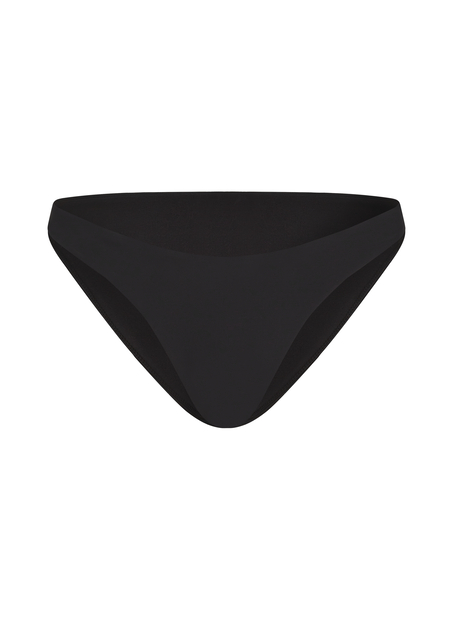 Luna High-Leg Bikini Bottoms, Black