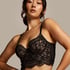 Jamie Non-Padded Underwired Longline Bra, Black