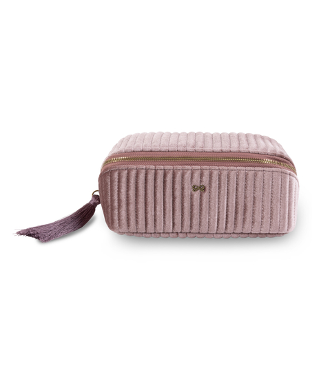 Velvet Make-Up Bag, Pink