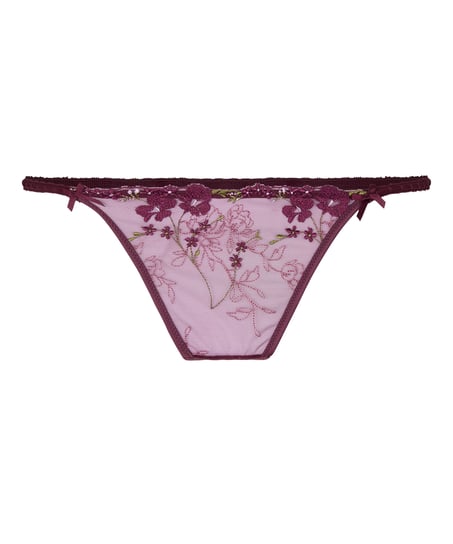 Peonie Highleg Thong, Purple