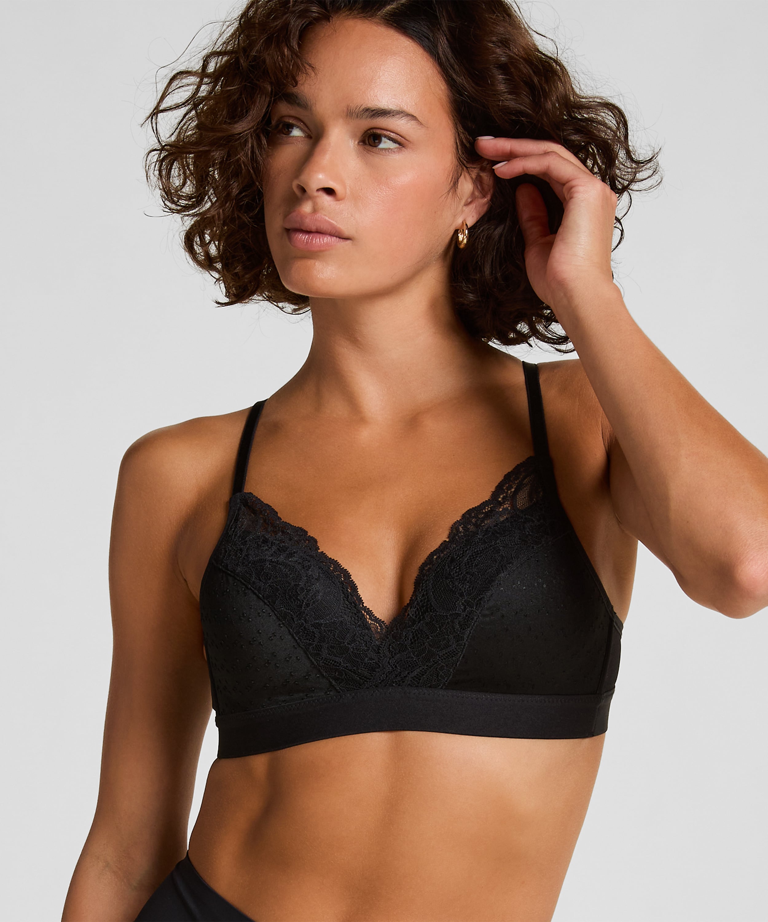 Sophie Padded Non-Underwired Bra, Black, main