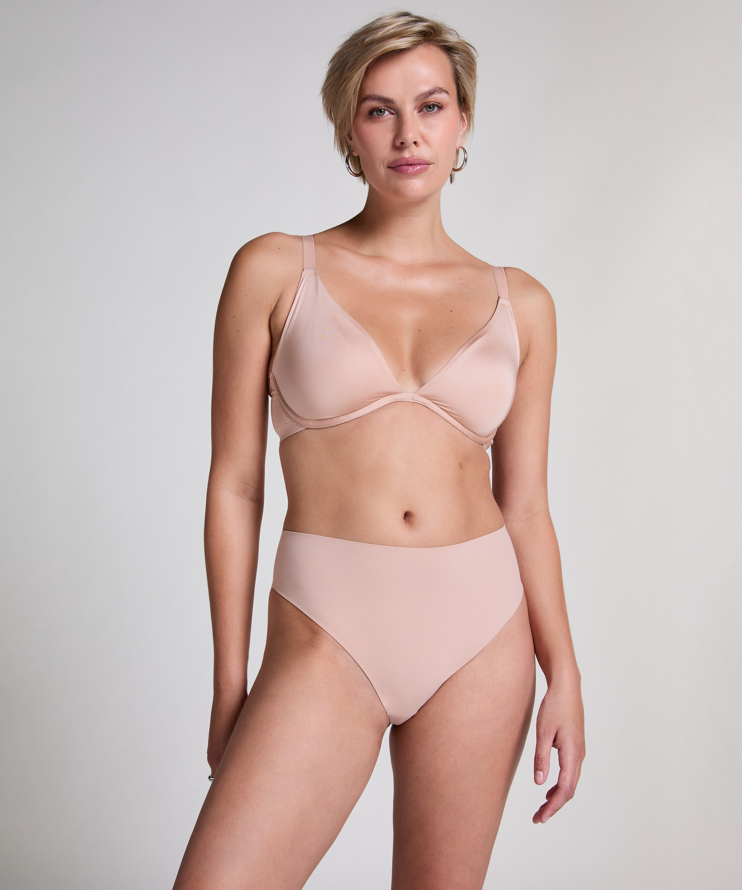 Smooth Thong, Beige, main