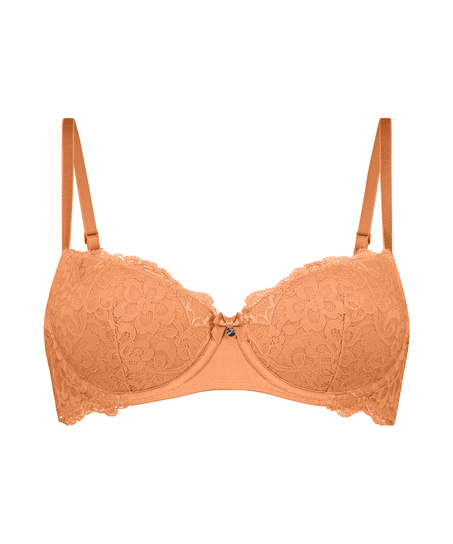 Marine Padded Underwired Bra, Orange