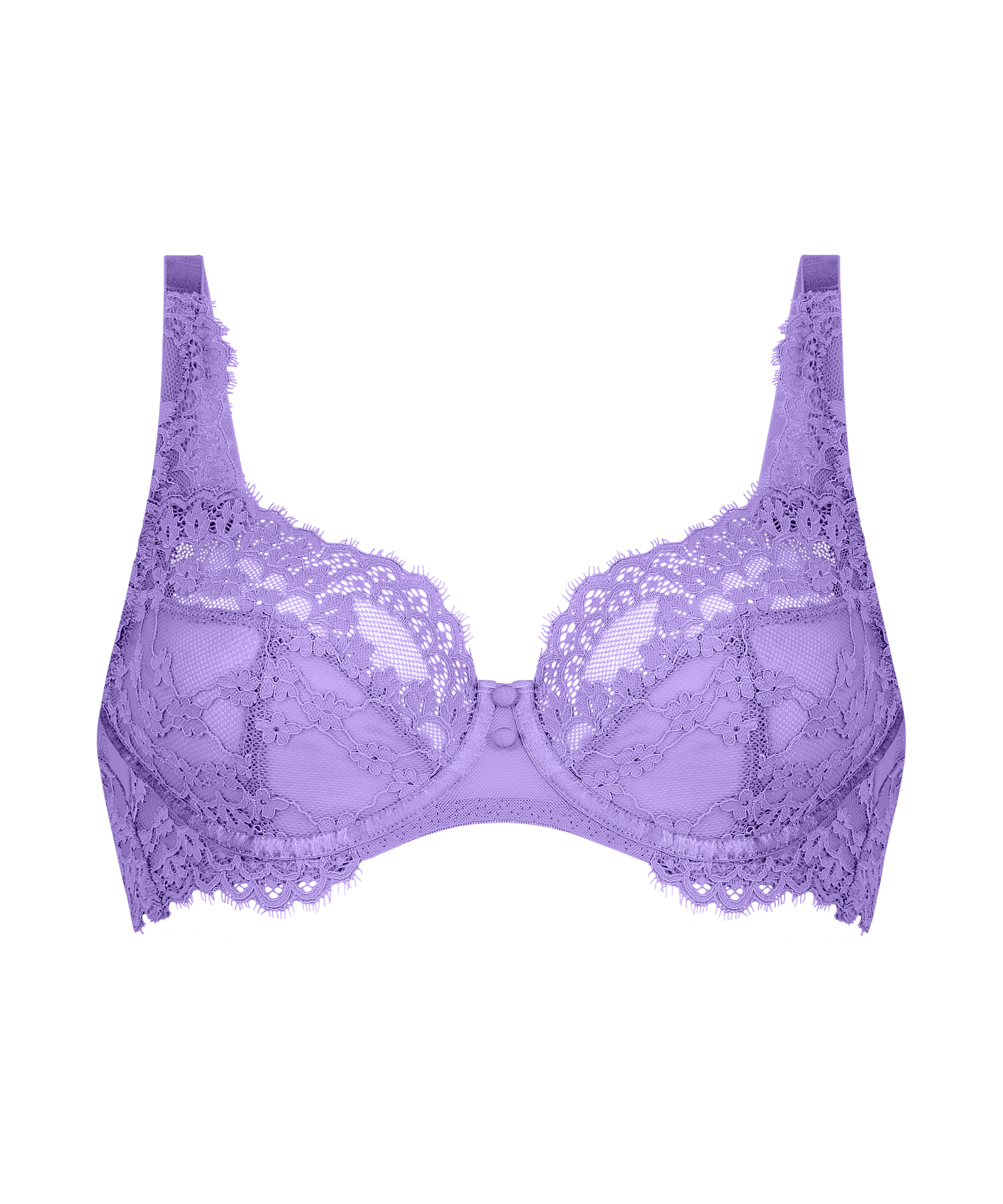 Daisy Non-Padded Underwired Bra, Purple, main