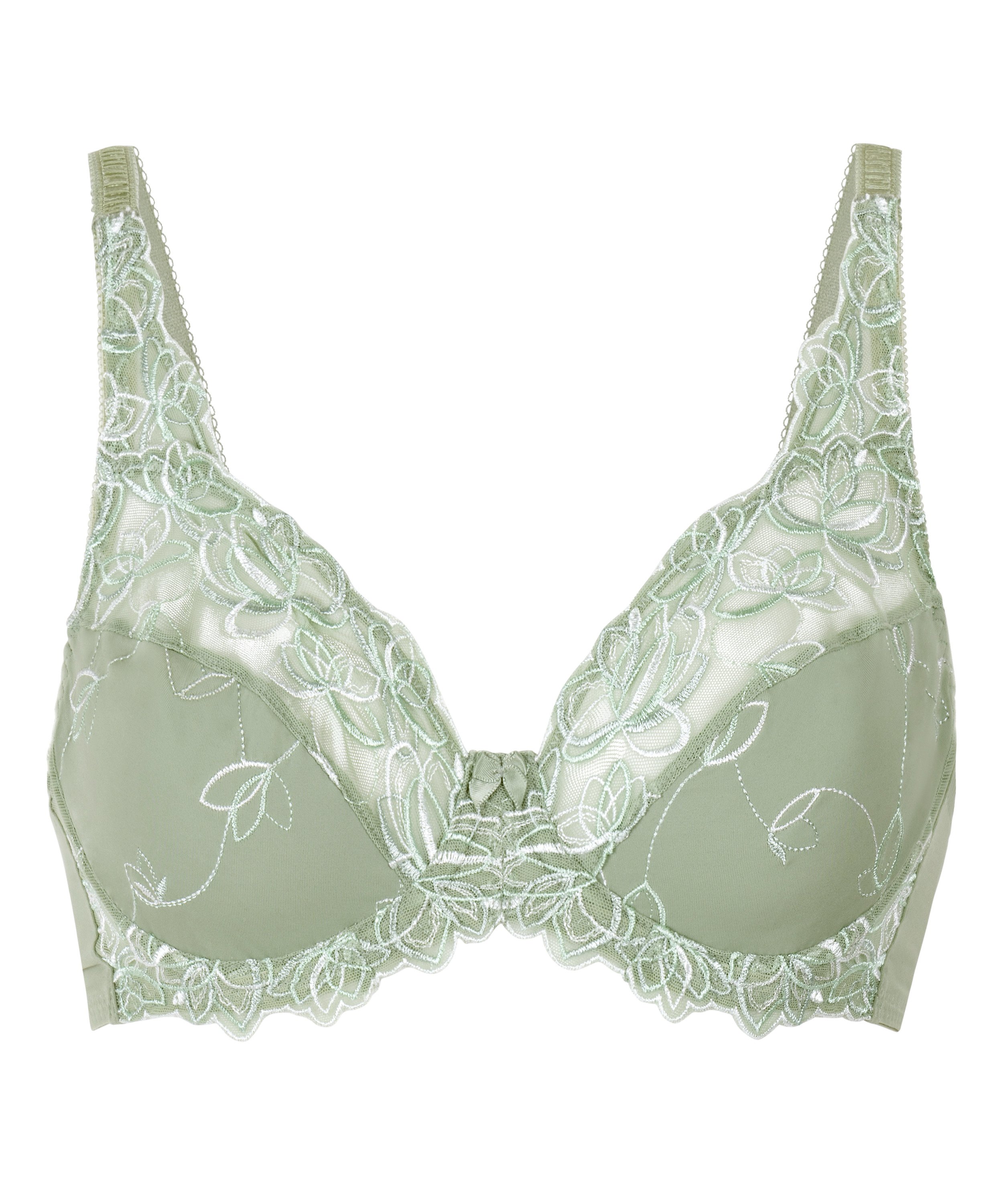 Diva Non-Padded Underwired Bra, Green, main