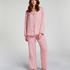 Satin Long-Sleeved Jacket, Pink
