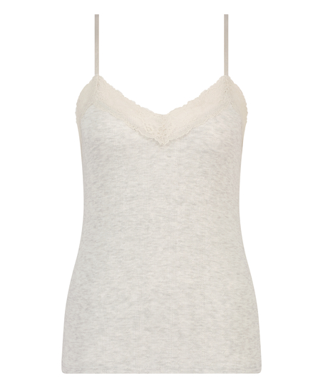 Cami lace top, Beige