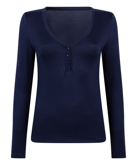 Top Henley, Blue