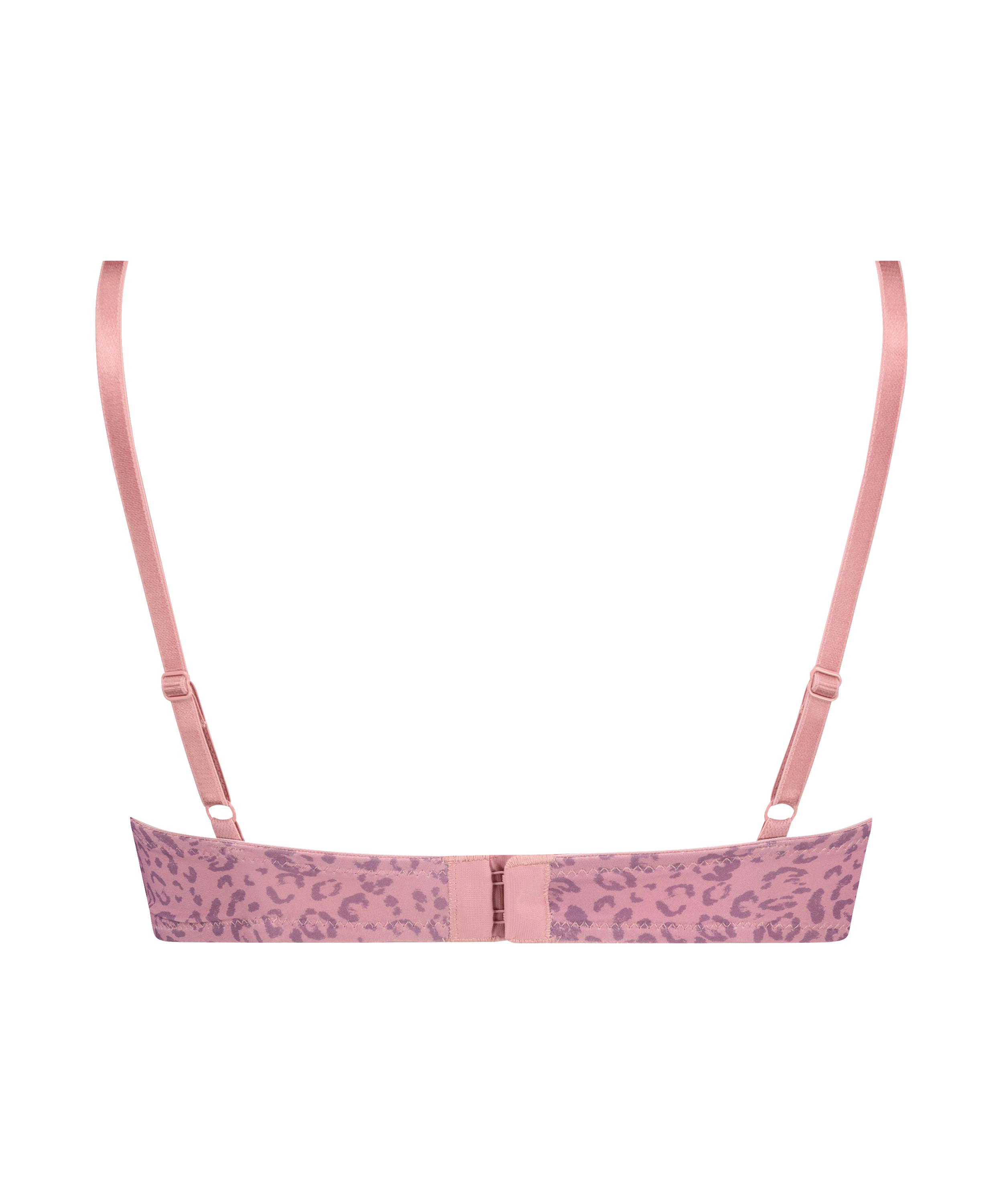 Animal Padded Underwired Bra, Purple, main