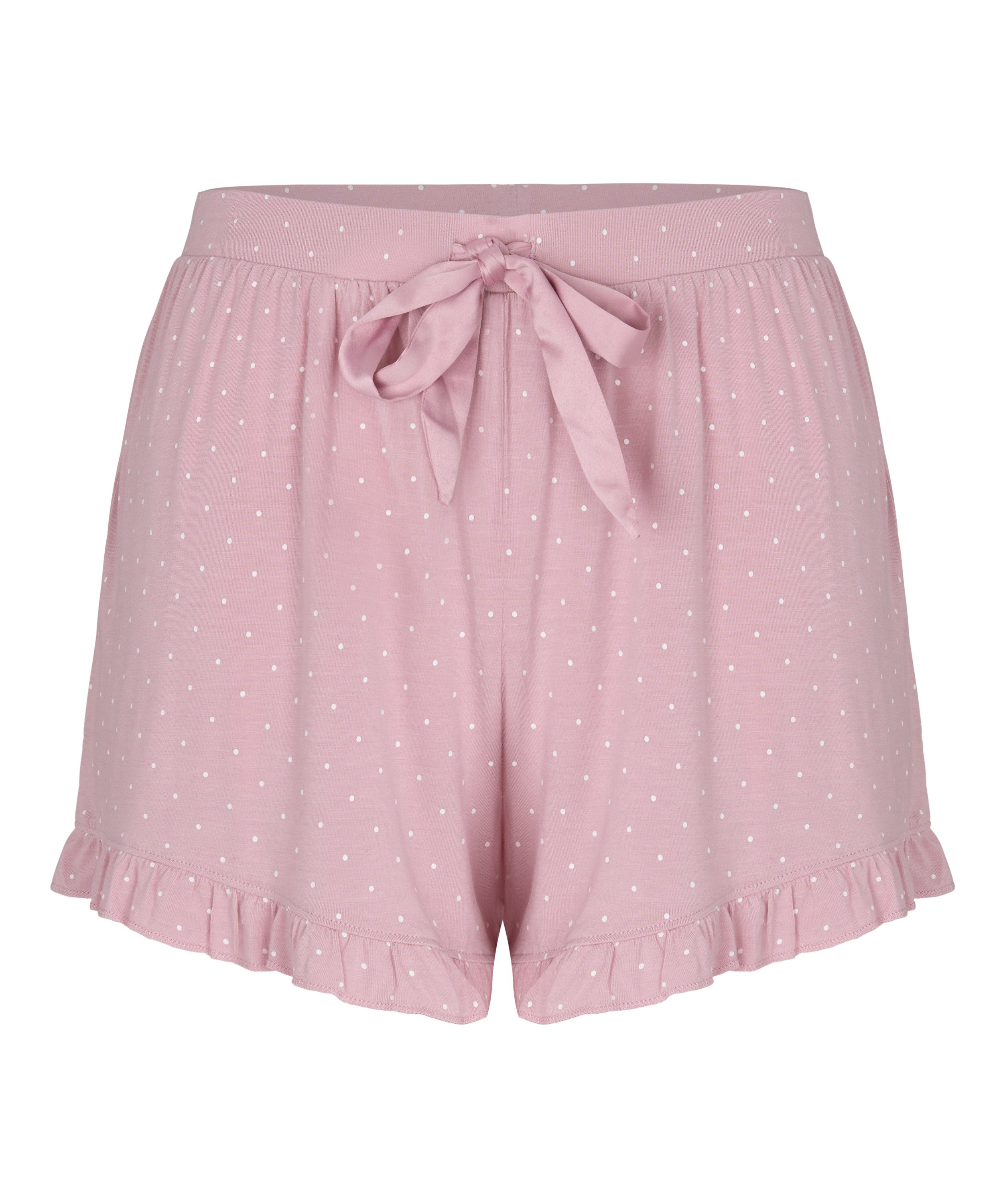 Jersey Ruffled Shorts, Pink, main