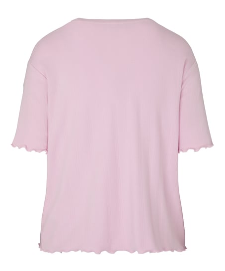 Pyjama Top Pointelle, Pink
