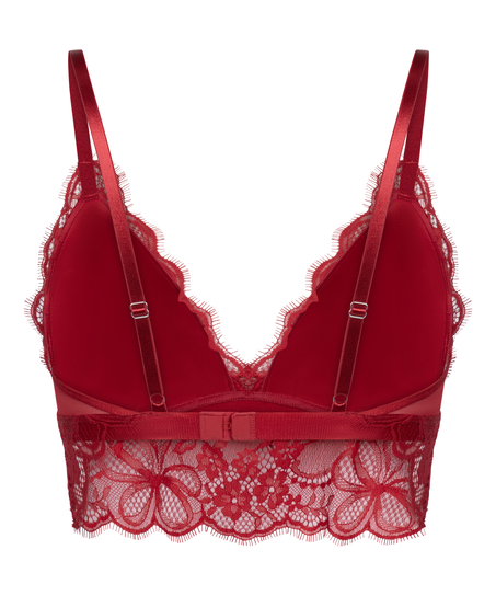 Marianna Triangle Bralette, Red