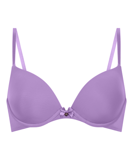 Plunge Padded Underwired Bra, Purple