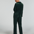 Velvet Pyjama Pants, Green