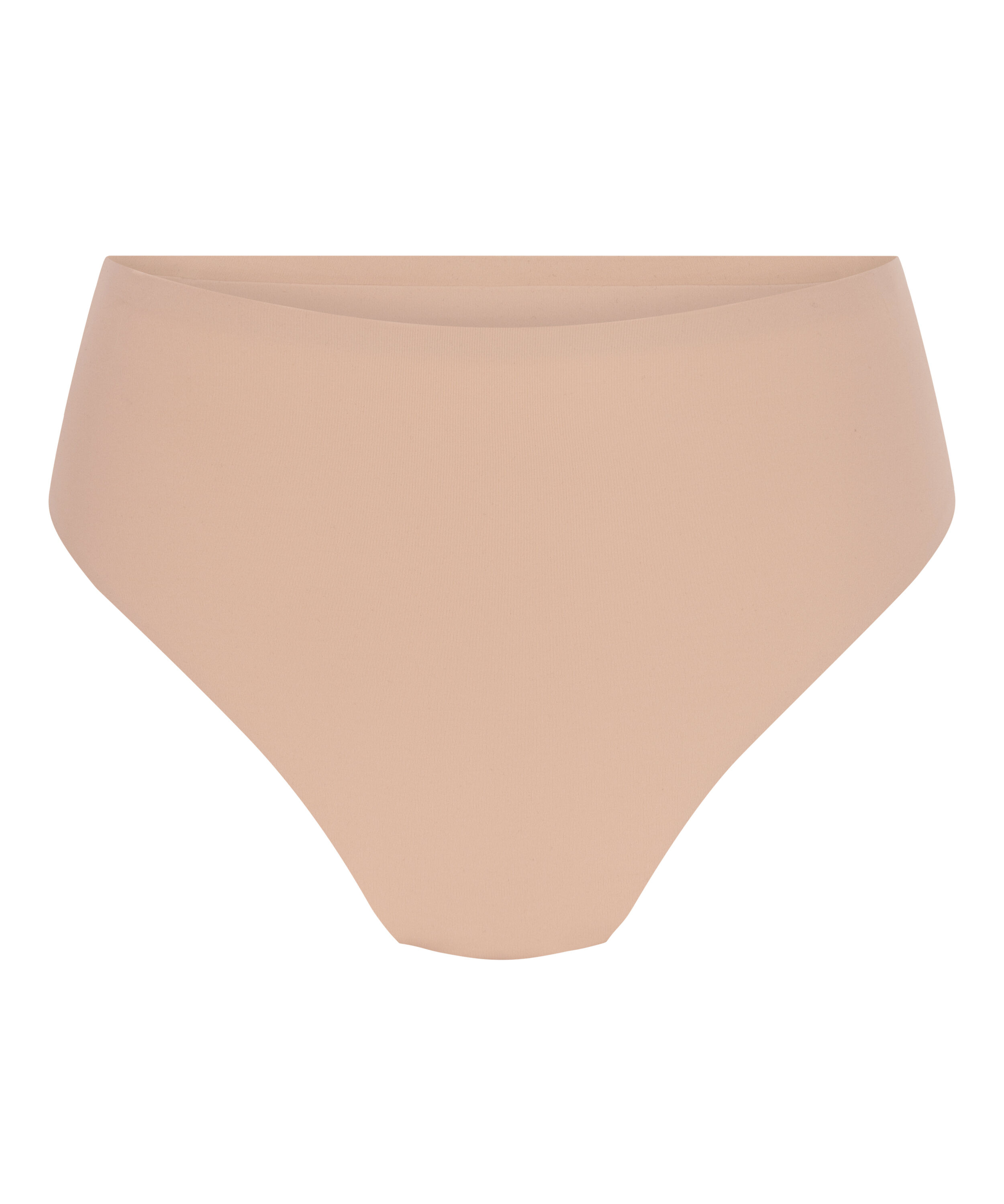 High Waisted Thong Smooth, Beige