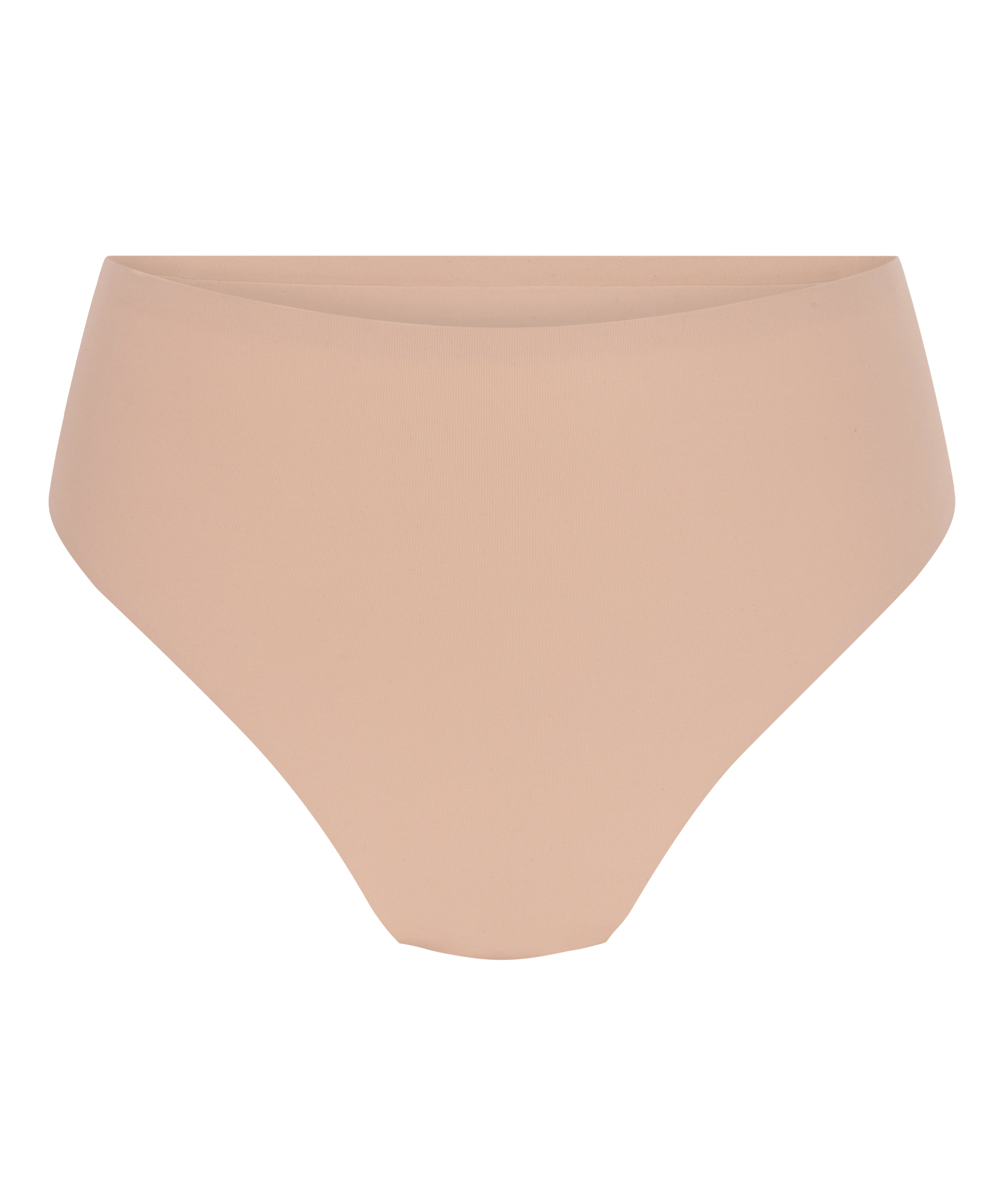 High Waisted Thong Smooth, Beige, main