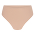 High Waisted Thong Smooth, Beige