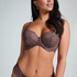 Daisy Non-Padded Underwired Bra, Brown