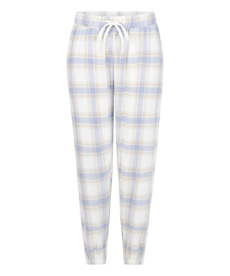 Flannel Pyjama Pants, Blue