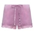Velvet lace shorts, Purple