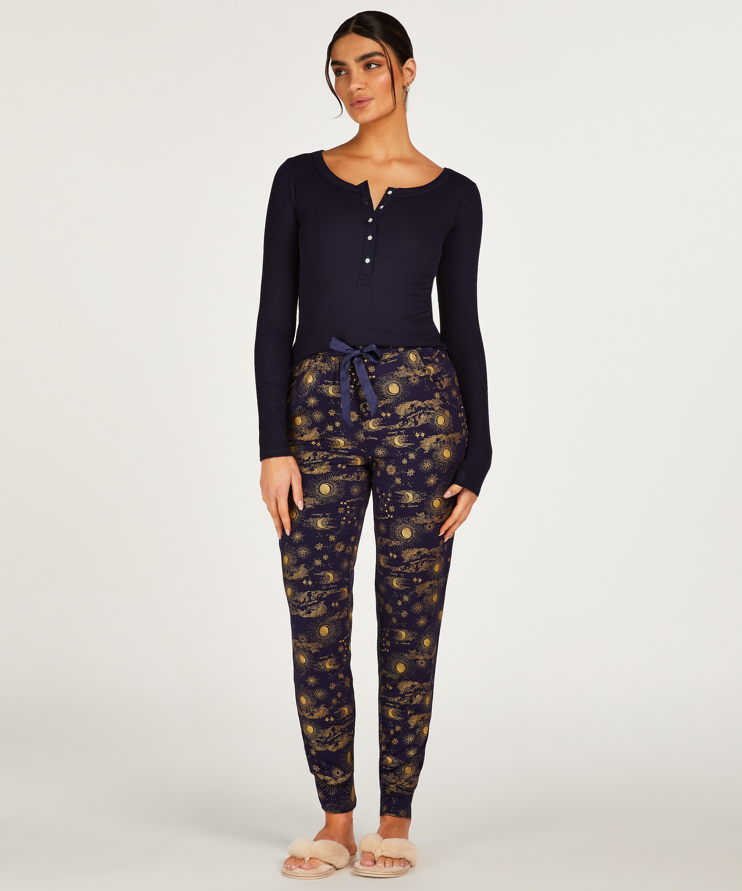 Tall Pyjama pants Jersey, Blue, main