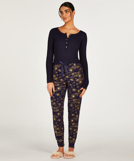 Tall Pyjama pants Jersey, Blue