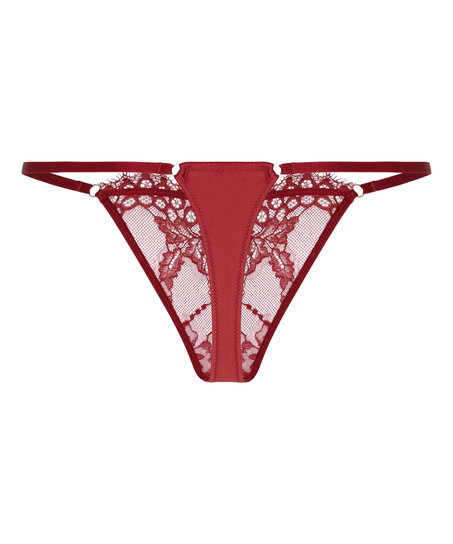Highleg Thong Cecilia, Red