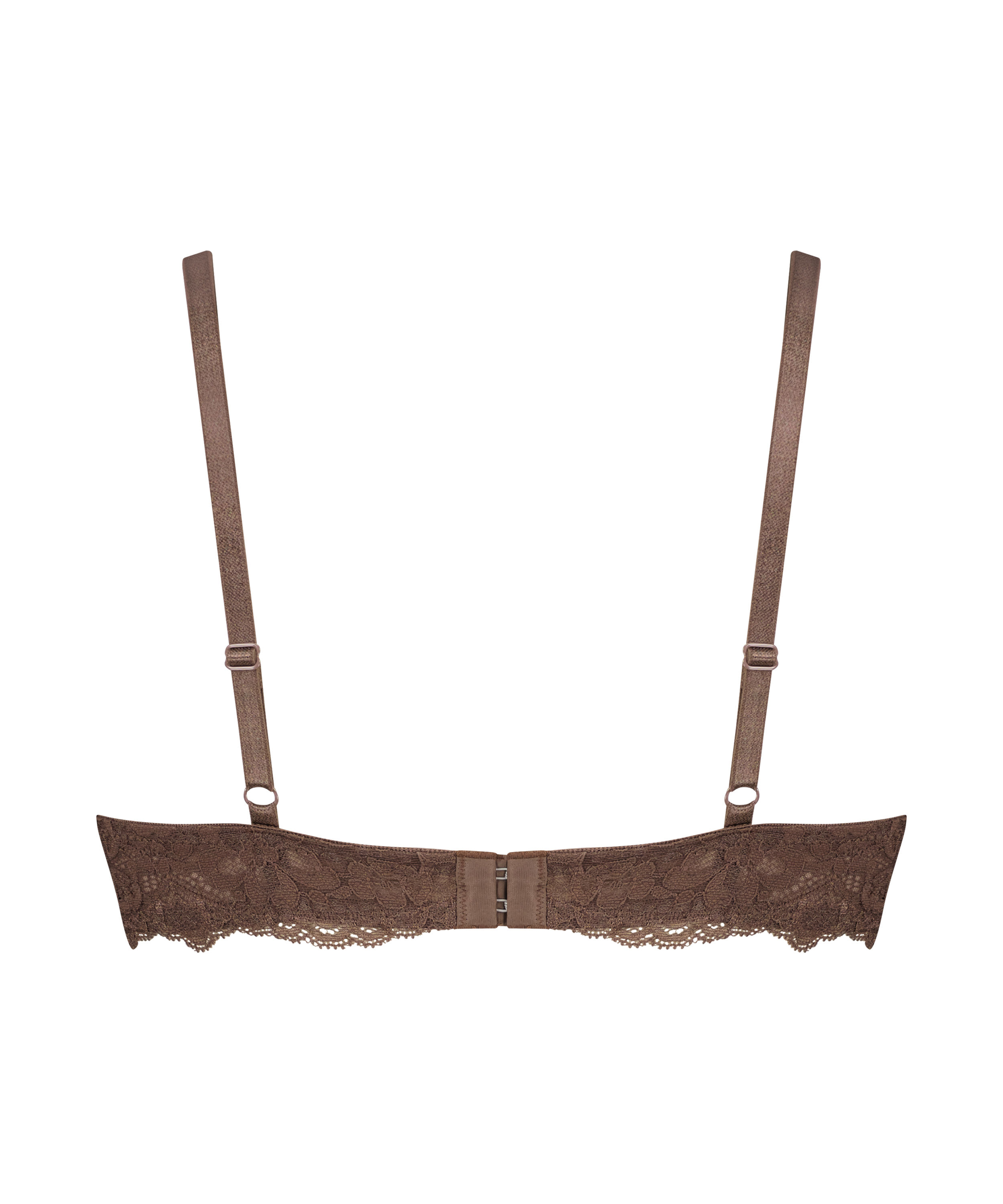 Marine Padded Underwired Bra, Brown, main