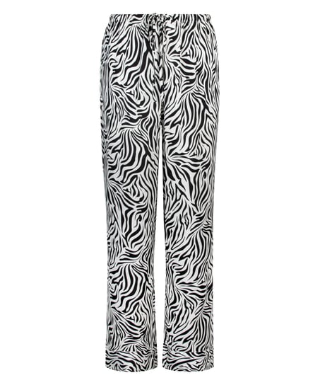 Satin Trousers, White