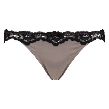 Secret Lace Thong, Brown