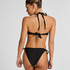 Luxe Bandeau Bikini Top, Black