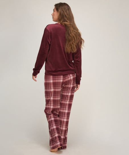 Velvet Pyjama Set, Purple