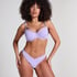 Scallop High-Leg Bikini Bottoms, Purple