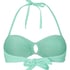 Luxe Bandeau Bikini Top, Green